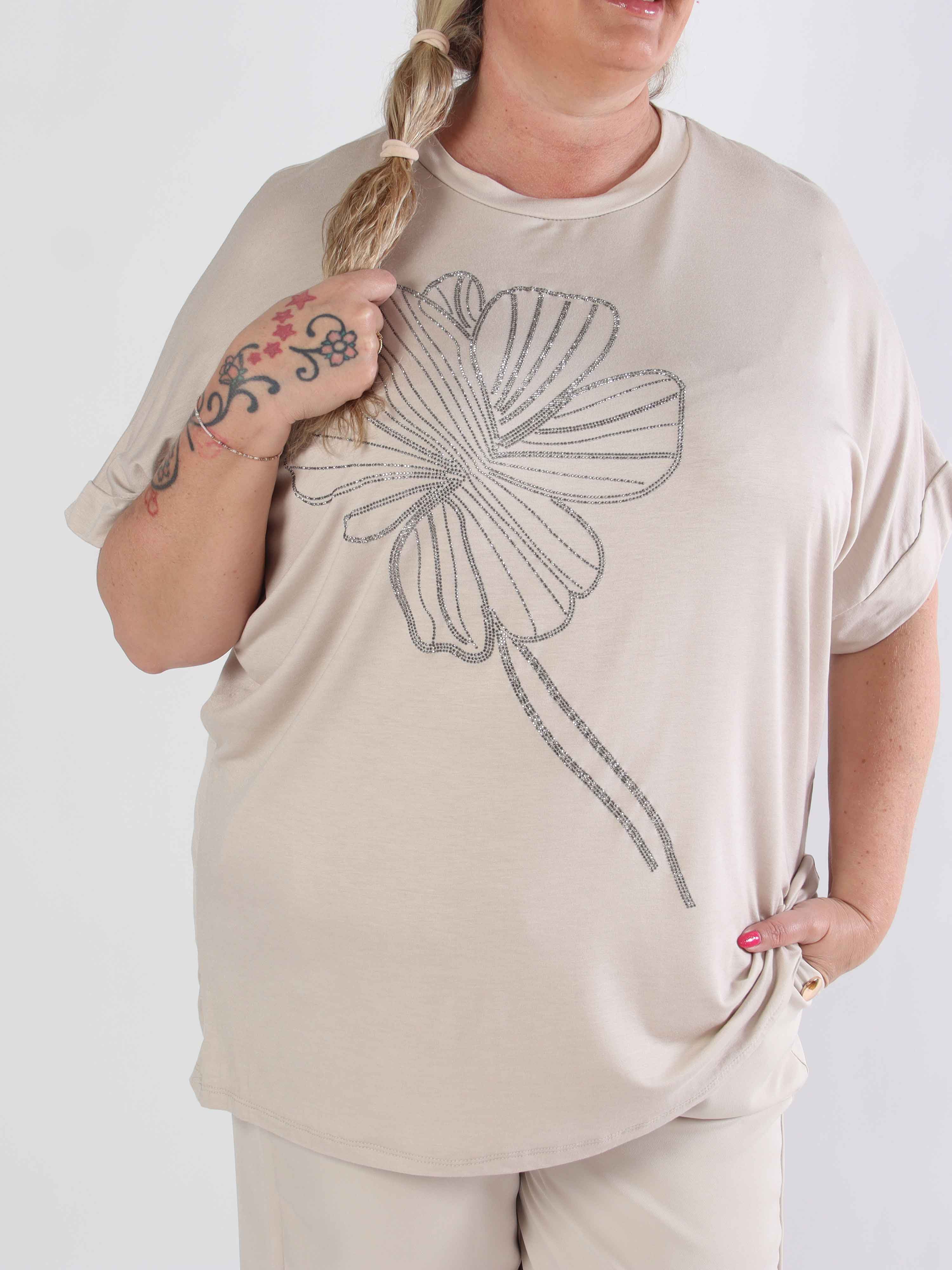 Reece - Blød plus size t-shirt i viskose med similisten